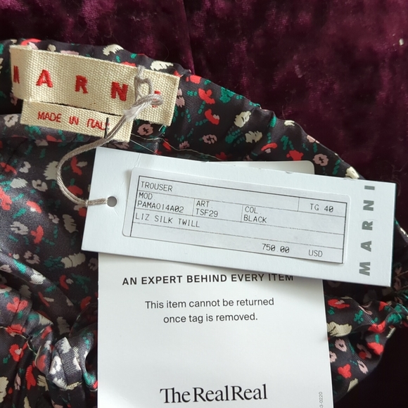 Italian Designer Silk Trousers - Picture 5 of 5